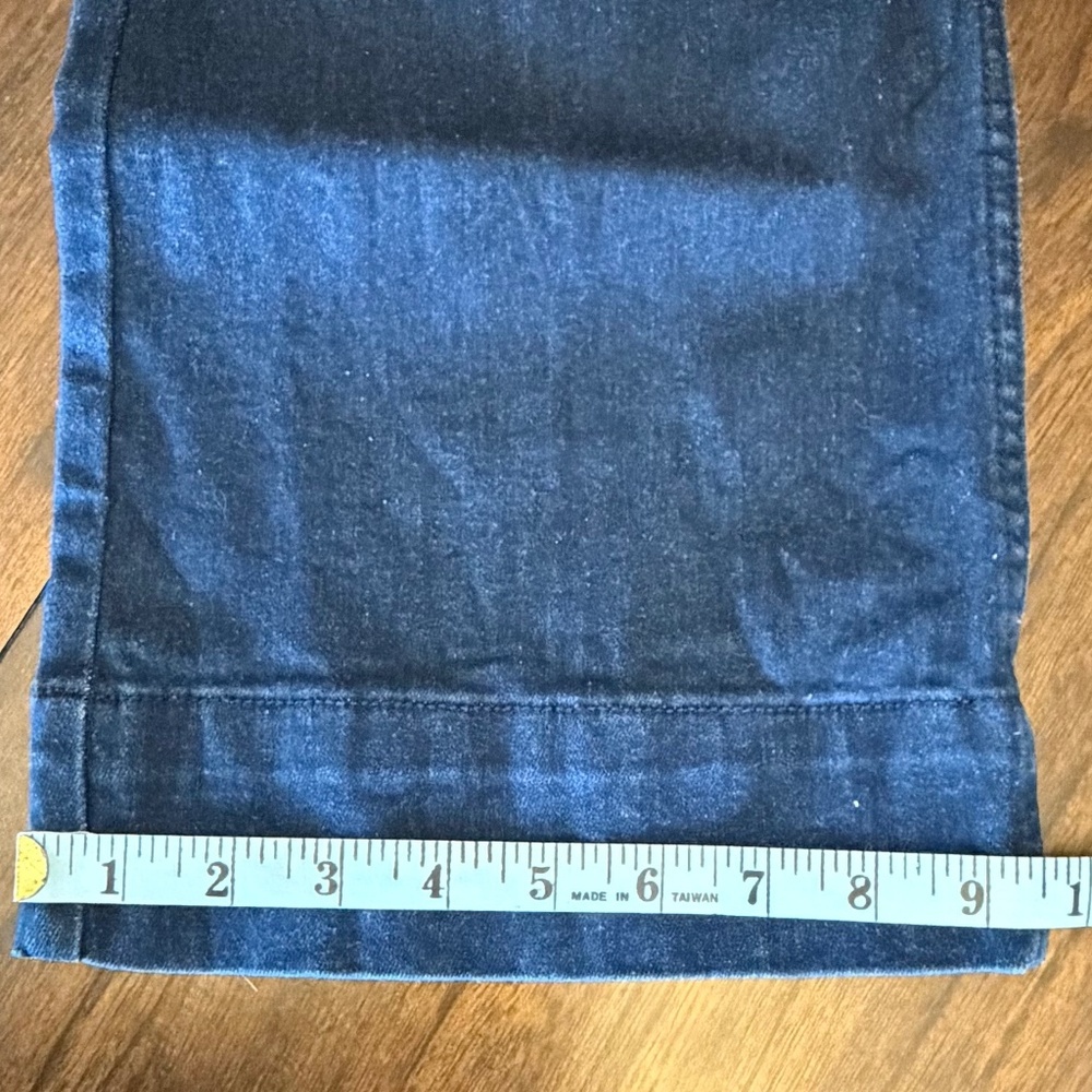 Bagatelle Collection High Rise Wide Leg Crop Jean Dark Blue, Size 28 - Picture 9 of 14